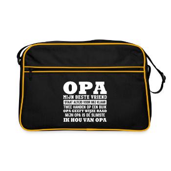Opa mijn beste vriend - Sac Retro - noir/or - Devant
