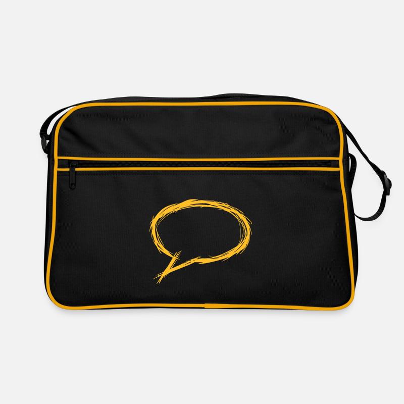 Bulles de parole, bulle de pensée, main dessinée Sac Retro