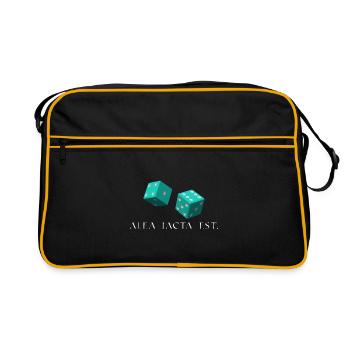 les cubes sont tombés en latin - Sac Retro - noir/or - Devant