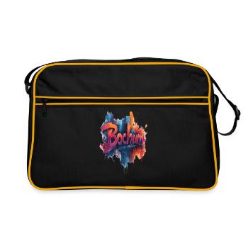 Bochum - Retro Tasche - Schwarz/Gold - Vorne