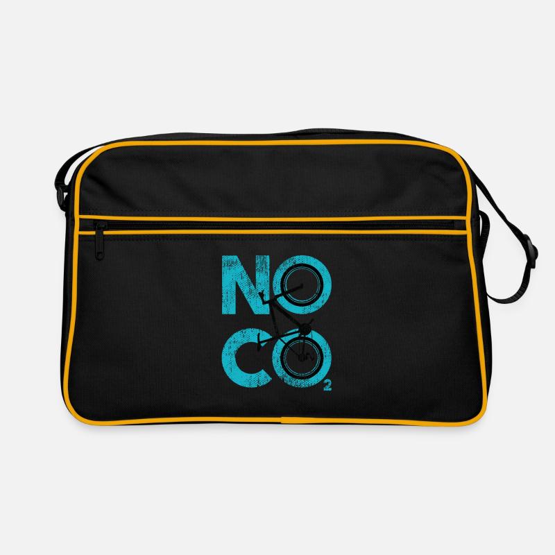 Fahrrad - Retro Tasche - Schwarz/Gold