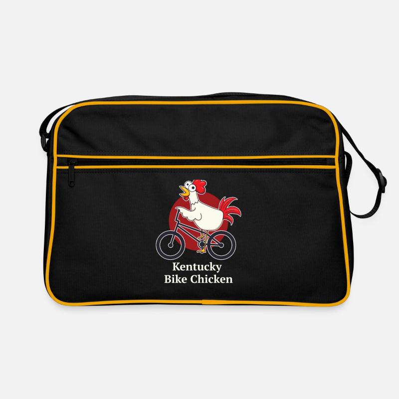Fahrrad - Retro Tasche - Schwarz/Gold