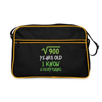 30ème anniversaire - Sac Retro - noir/or - Devant