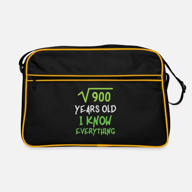 30. Geburtstag - Retro Tasche - Schwarz/Gold