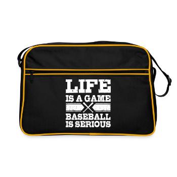 Baseball - Retro Tasche - Schwarz/Gold - Vorne