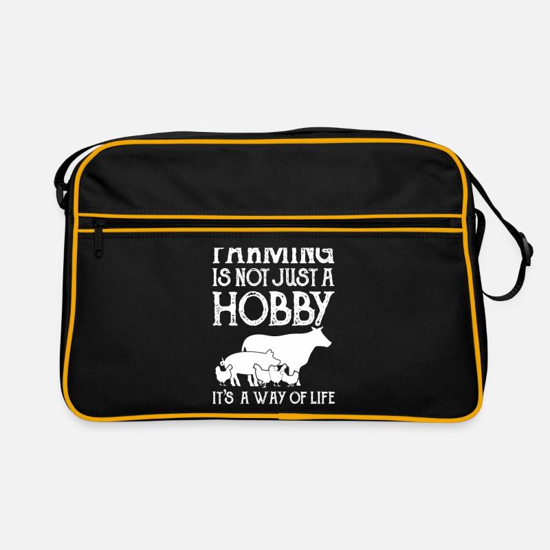 Farmer Farmer Farmer - Retro Bag - black/gold