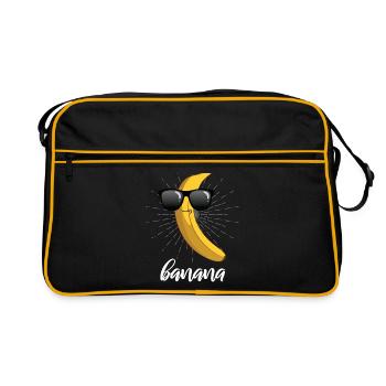 banane - Sac Retro - noir/or - Devant