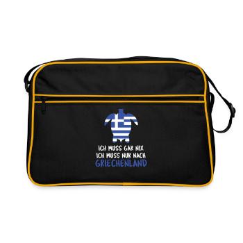 Greece - Retro Bag - black/gold - Front