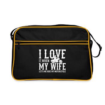 Motorcycle - Retro Bag - black/gold - Front