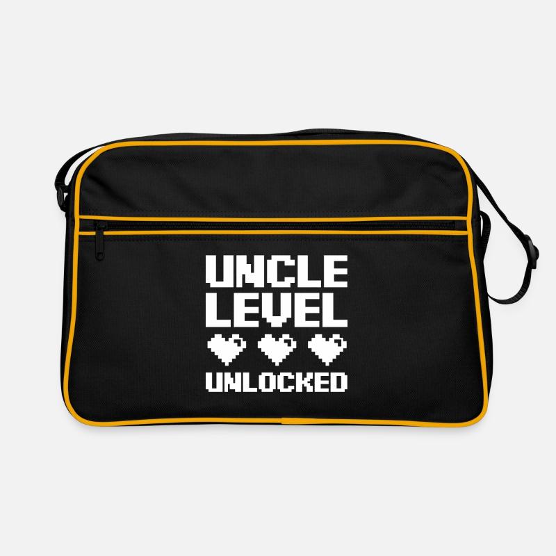 Onkel - Retro Tasche - Schwarz/Gold