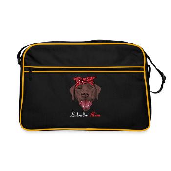 Labrador - Retro Tasche - Schwarz/Gold - Vorne