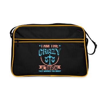 Libra zodiac sign - Retro Bag - black/gold - Front