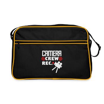 camera crew rec - Sac Retro - noir/or - Devant