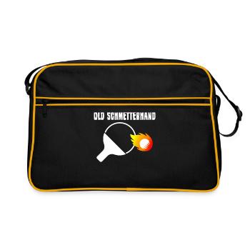 Tennis de table ping-pong Old Butterflies - Sac Retro - noir/or - Devant