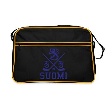 Suomi Hockey - Retro Bag - black/gold - Front