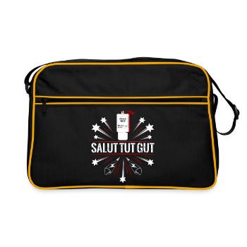 Salute fireworks - Retro Bag - black/gold - Front