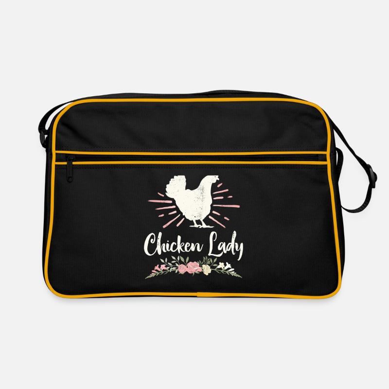 Crazy Chicken Lady Retro Bag
