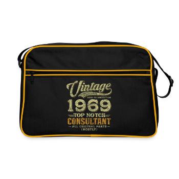 Vintage 1969 Top Notch Consultant - Retro Bag - black/gold - Front