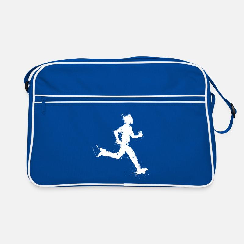 Laufender Mann - laufender Mann - Marathon Retro Tasche