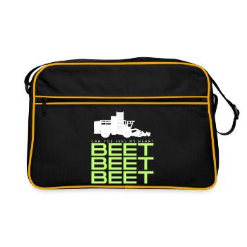 Beet Harvester T-Shirt - Retro Bag - black/gold - Front