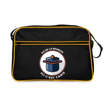 Here it's Caris Creole Reunion Island - Retro Bag - black/gold - Front