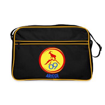 Bouquetin alpin Ariège 09 - Sac Retro - noir/or - Devant