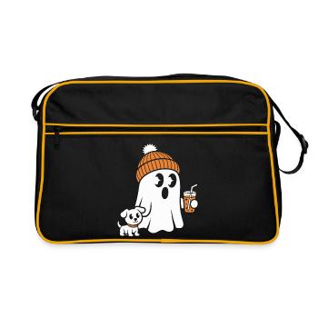 Fantôme douillet avec bonnet - Sac Retro - noir/or - Devant