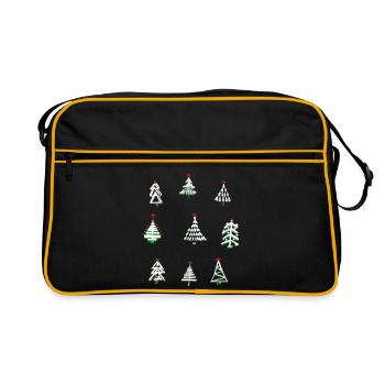Noël blanc - Sac Retro - noir/or - Devant