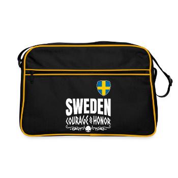 Sweden Nordic Spirit - Retro Bag - black/gold - Front