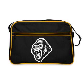 Gorilla Aggressive - Retro Bag - black/gold - Front
