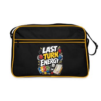 LAST TURN ENERGY - Retro Bag - black/gold - Front