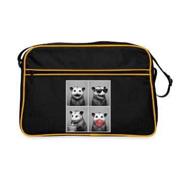 Opossums Opossum - Retro Bag - black/gold - Front