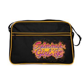 Summer Girl (lettrage) - Sac Retro - noir/or - Devant