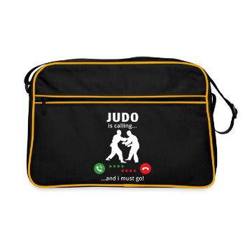 Judo is calling and i must go - Retro Bag - black/gold - Front