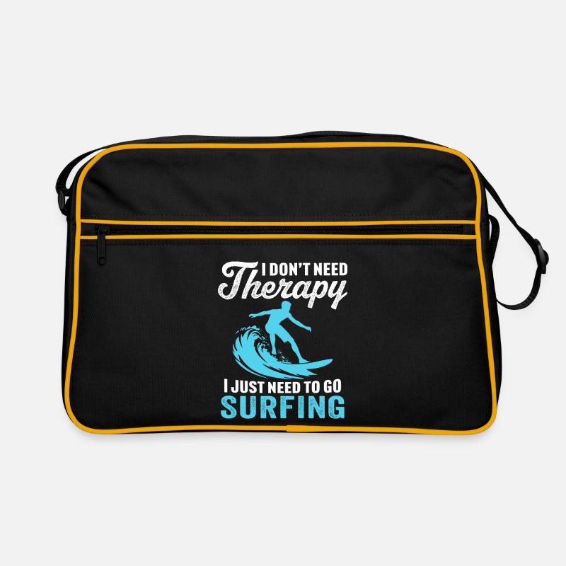 i don't need therapy i just need to go surfing Retro Bag