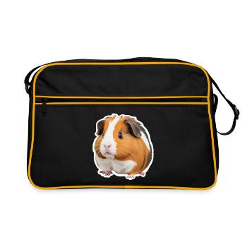 Adorable cochon d’Inde - Sac Retro - noir/or - Devant