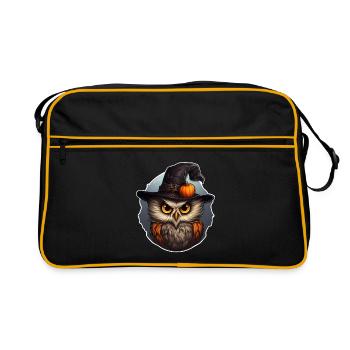 Halloween - Retro Tasche - Schwarz/Gold - Vorne