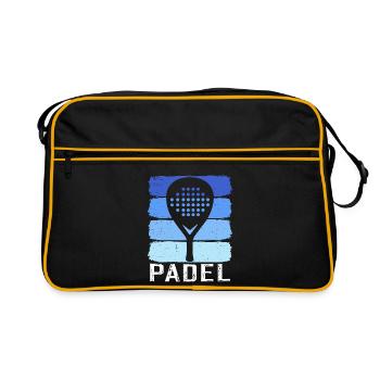 Retro-Padel - Retro Tasche - Schwarz/Gold - Vorne