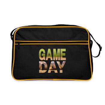 Game Day Baseball - Retro Tasche - Schwarz/Gold - Vorne