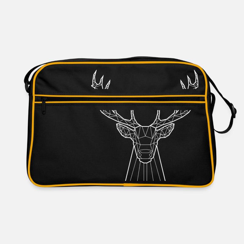 White Deer - Animal Prism Retro Bag