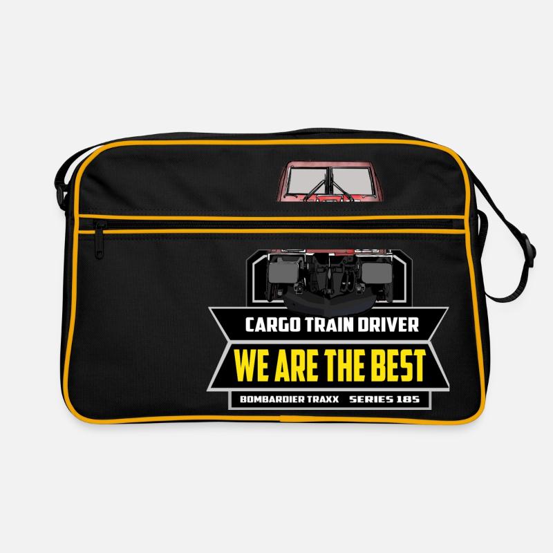 Cargo Train Driver - Zugführer Baureihe 185 - Retro Tasche - Schwarz/Gold