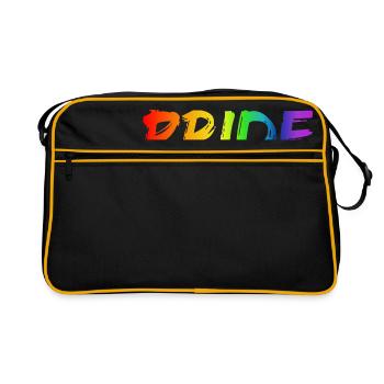 Pride, Lgbt gay pride - Retro Bag - black/gold - Front