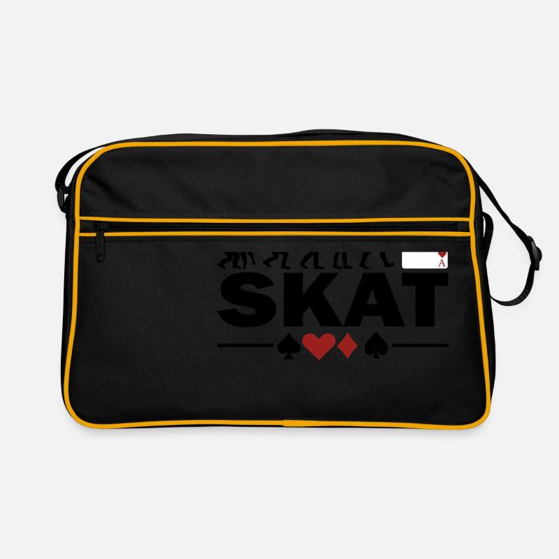 Skat card game Evolution Funny for skat players Retro Bag