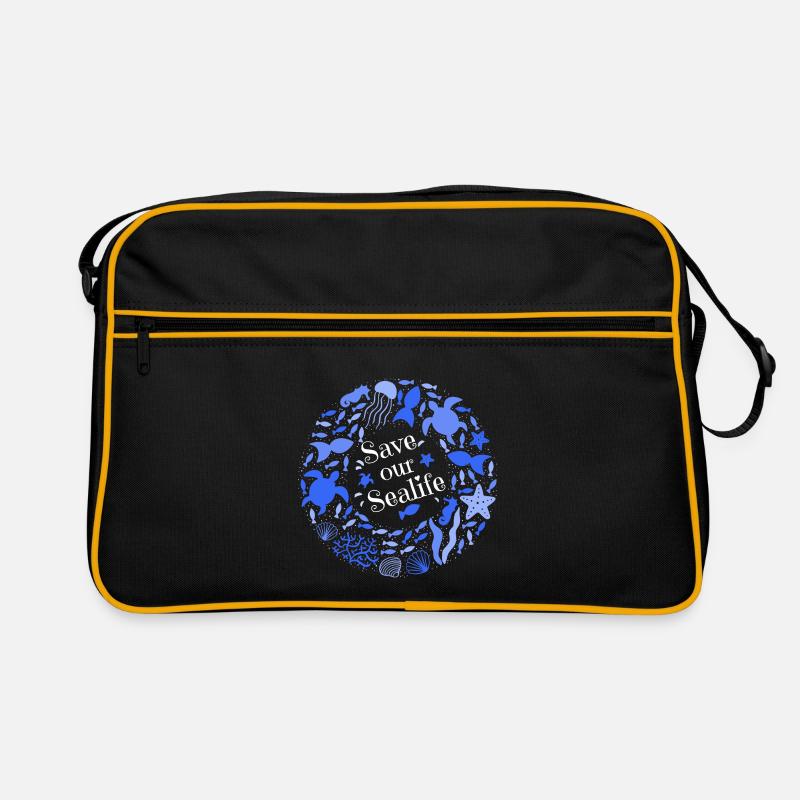Meeresverschmutzung - Save Our Sealife Retro Tasche