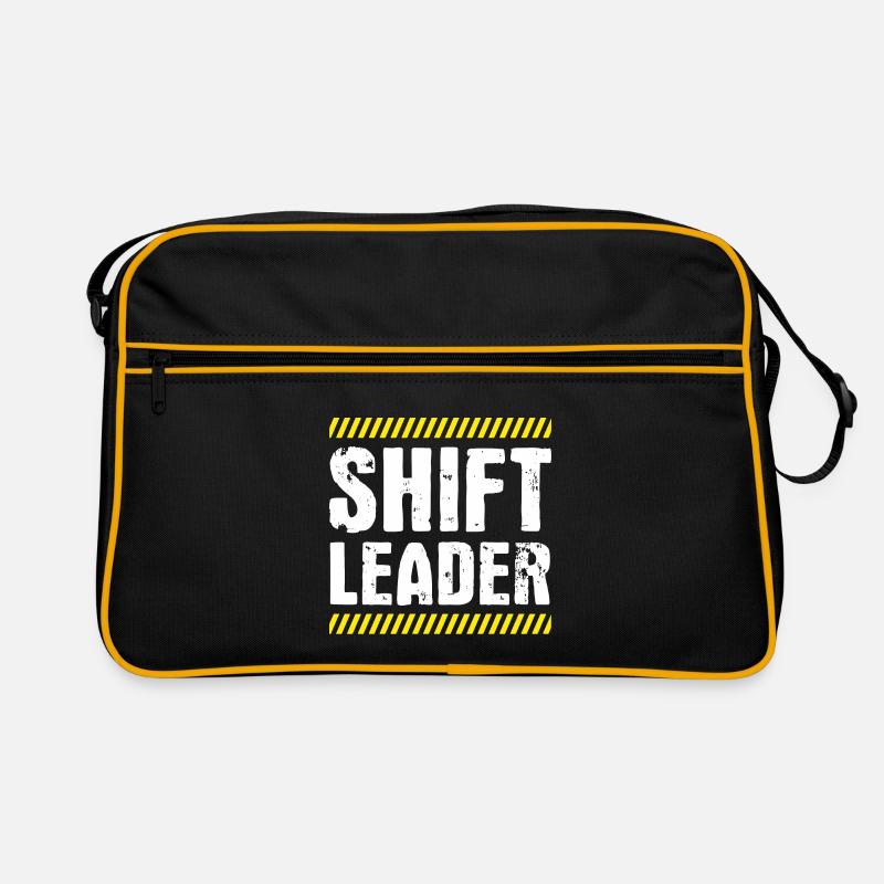 Shiftleader Schichtleitung Chef Retro Tasche