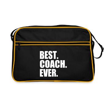 Best coach ever - Retro Bag - black/gold - Front