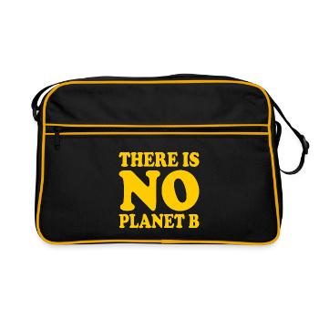 There is no planet b - Sac Retro - noir/or - Devant