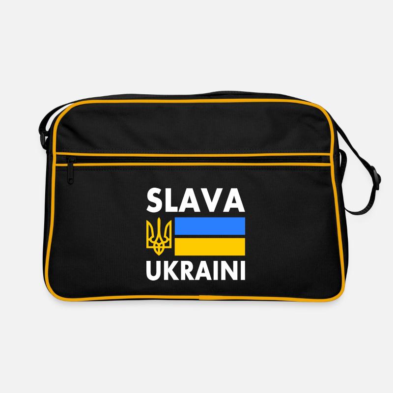 Slava ukraini - Sac Retro - noir/or