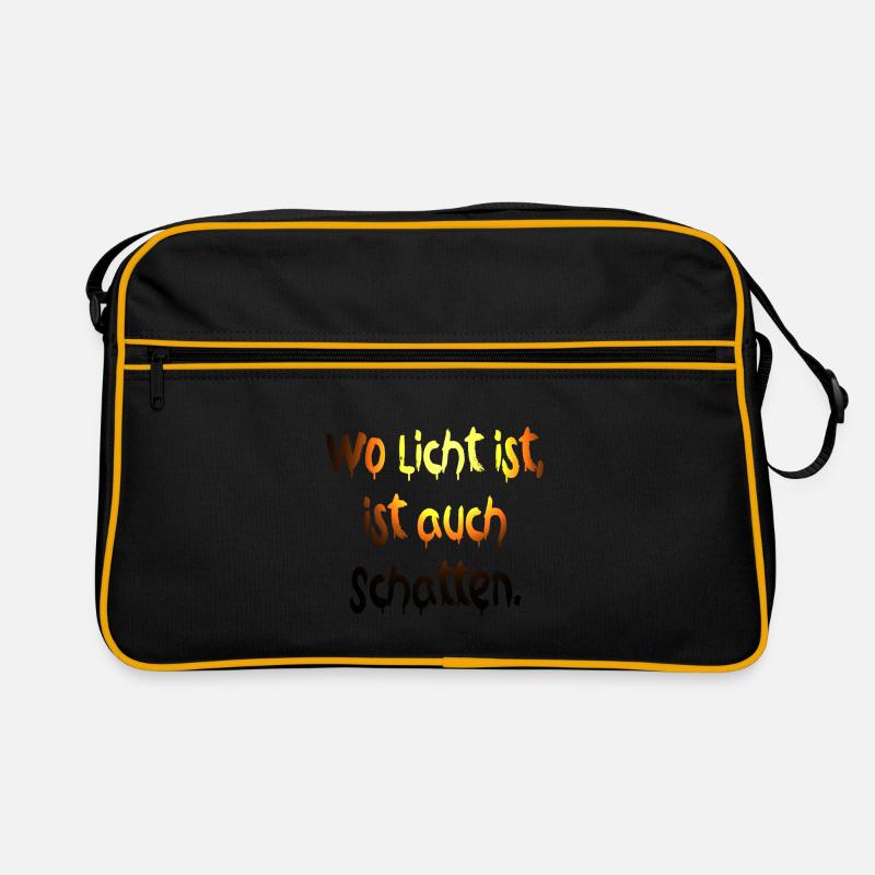 Where there is light there is also shadow Retro Bag