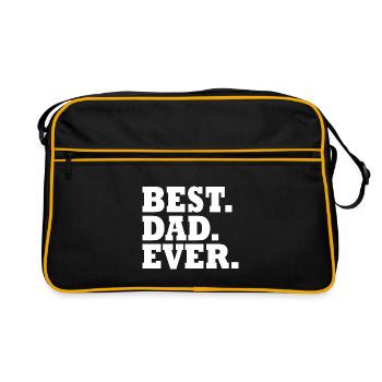Best dad ever - Sac Retro - noir/or - Devant
